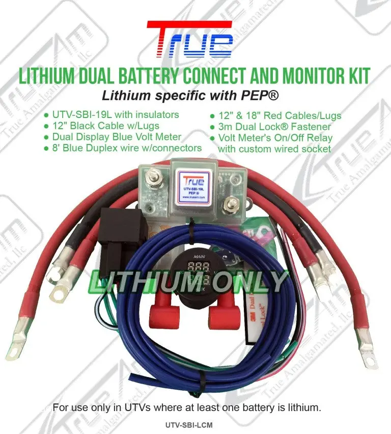 True Utv Lithium Dual Battery Connect & Monitor Kit True Utv-Sbi-Lcm 1