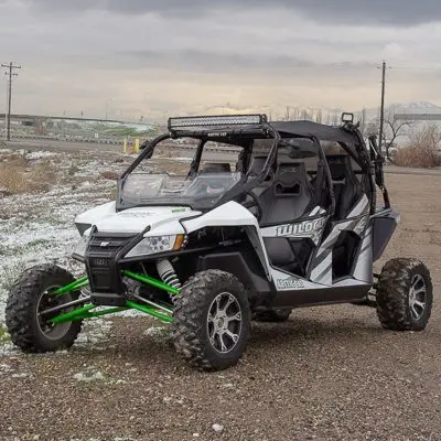 Motoroof Rear Window – Arctic Cat – Wildcat X4 – Black 1