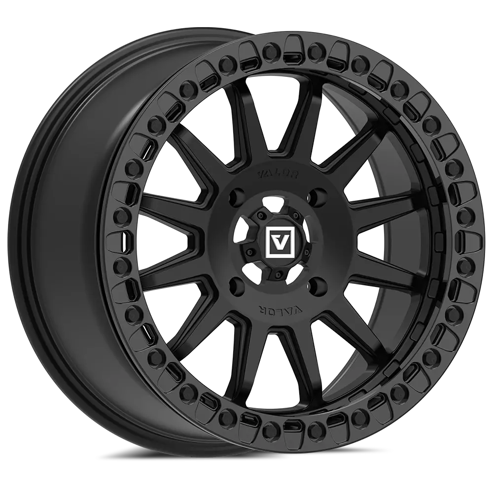 V09 Beadlock 17X8 +40 4X156 Satin Black 1