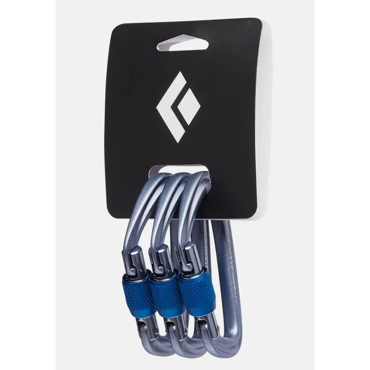 Black Diamond Hotforge Screw Gate Carabiner 3-Pack 1