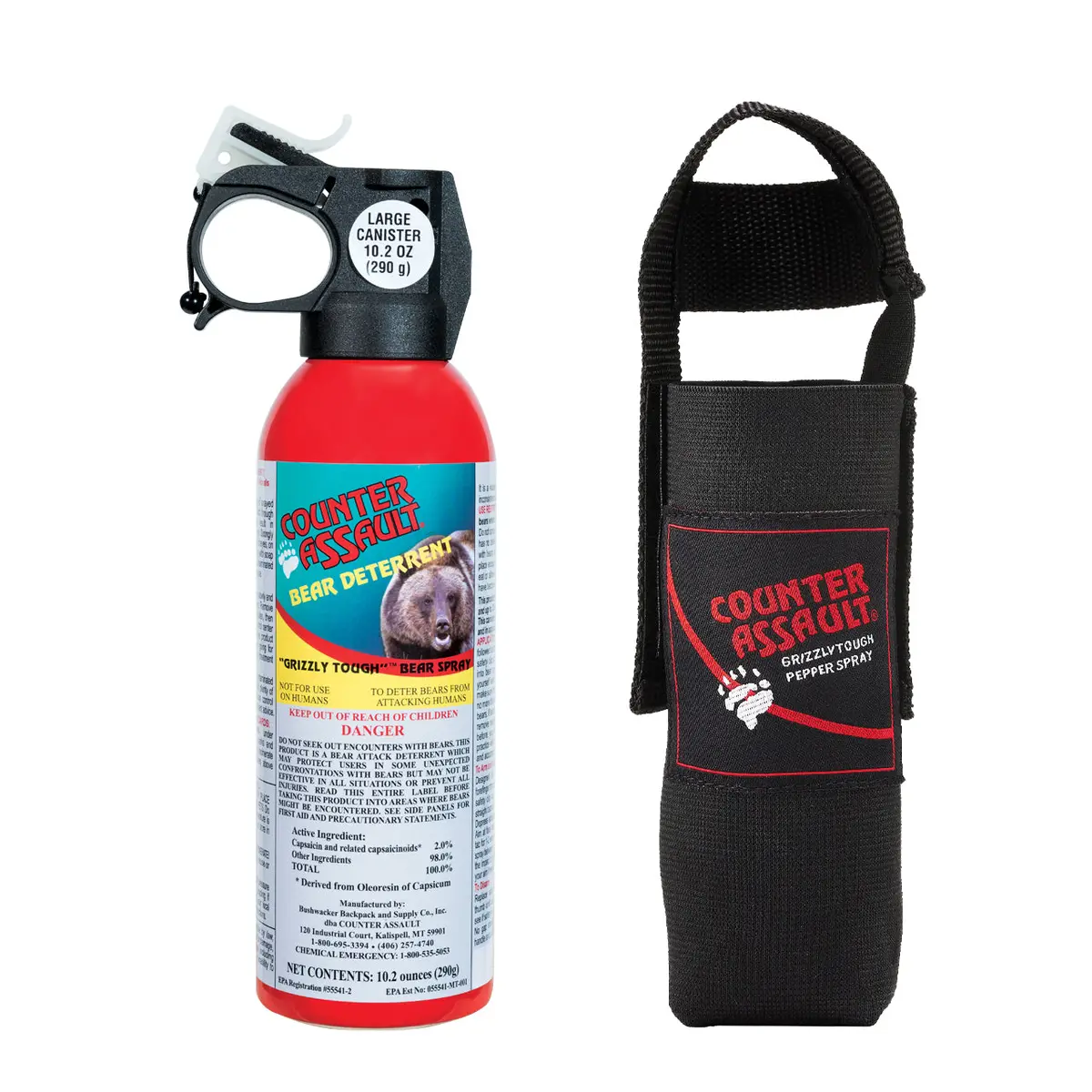 10.2 Oz Counter Assault Bear Deterrent With Belt Holster 1