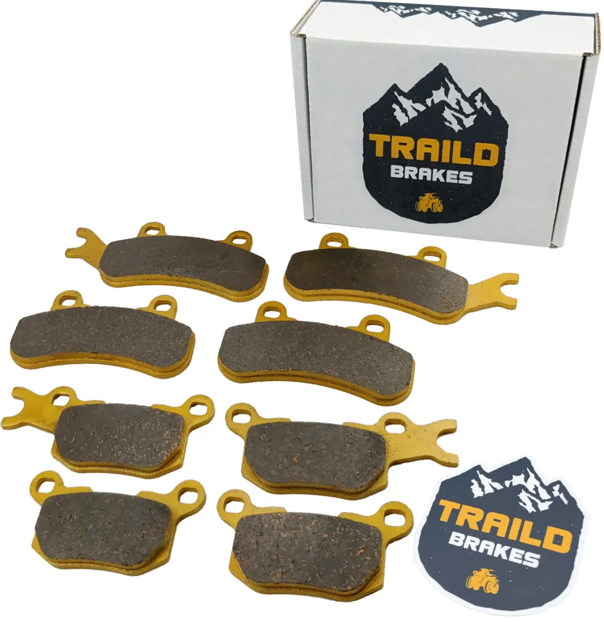 Can-Am Defender Hd7 Hd8 Hd9 Hd10 2016-2022 Ceramic Brake Pad Set 1