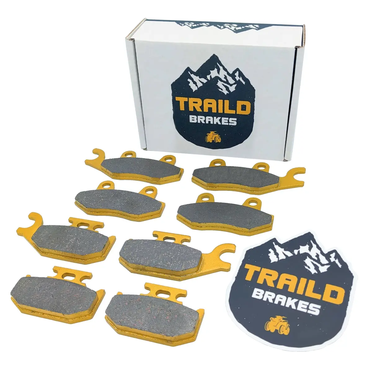 Can-Am Maverick 2014-2018 Front & Rear Ceramic Brake Pad Set By Trail D 1