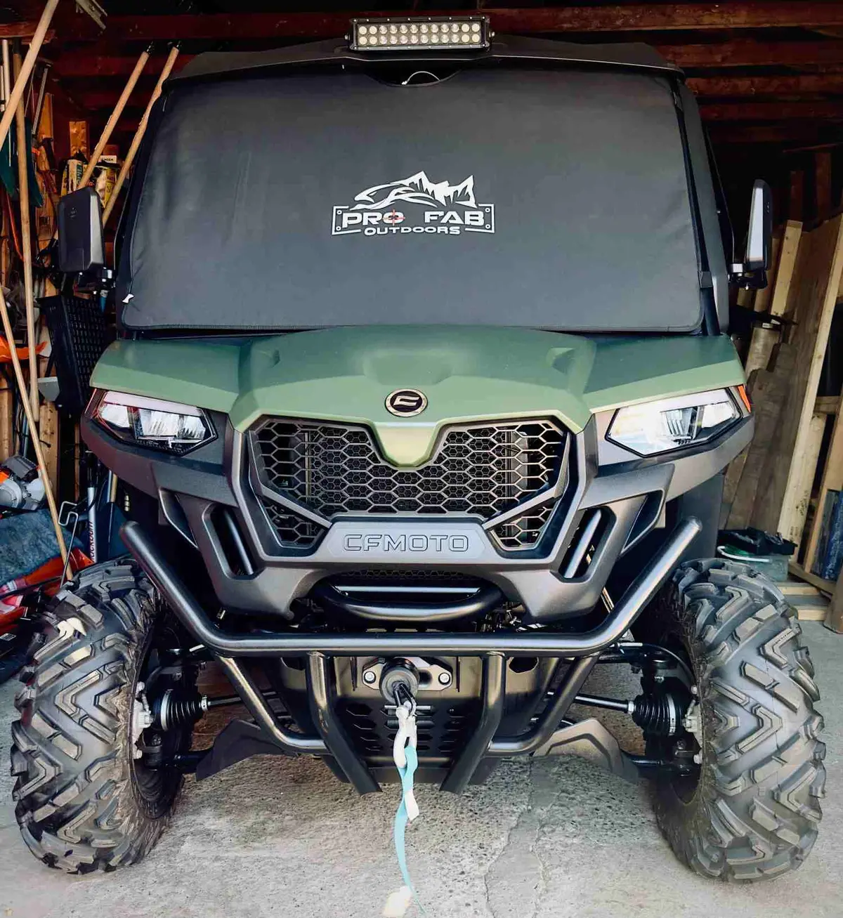 Padded Windshield Cover For Cf Moto 600 By Pro Fab Outdoors 1