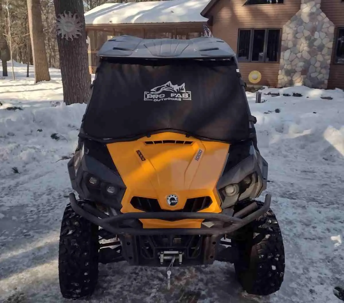 Padded Windshield Cover For Can-Am Commander Gen 1 By Pro Fab Outdoors 1