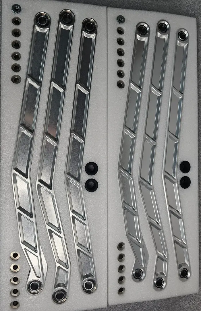 2017 To Current Can-Am X3 Maverick High Clearance Radius Rods In Clear Finish For 72" By Elektric Offroad Designs 1