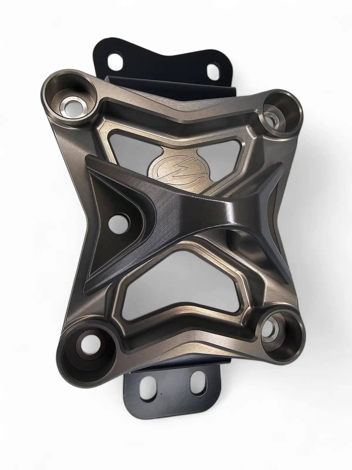 Elektric Offroad Designs 2022 To Current Can Am X3 10 Bolt Radius Rod Plate With Pull Hook (Gun Metal) 2