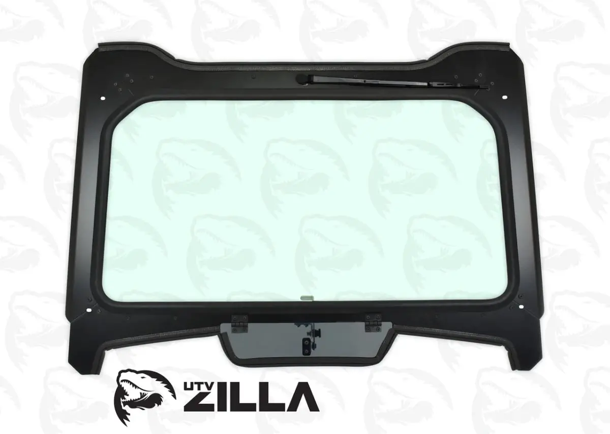 Utvzilla Vented Glass Windshield For Polaris Rzr Turbo "S" Model With Wiper 2