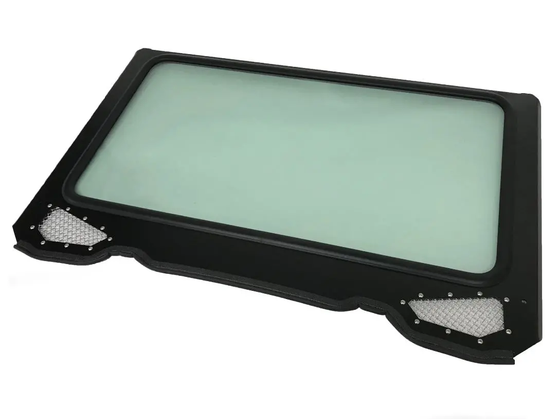 Glass Windshield For Cagewrx Baja Spec Cage 2014-2018 Rzr Xp Turbo, Xp 1000 By Moto Armor 2