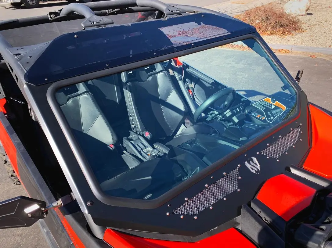 Vented Full Glass Windshield For Can Am Maverick X3 By Moto Armor 1