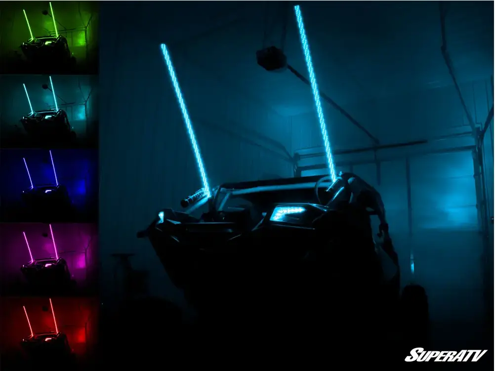 Rgb Led Whip Lights By Superatv 1