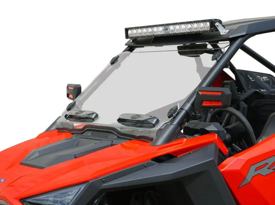 Polaris Rzr Pro Venting Windshield Featuring Tool-Less Rapid Release By Spike Powersports 1