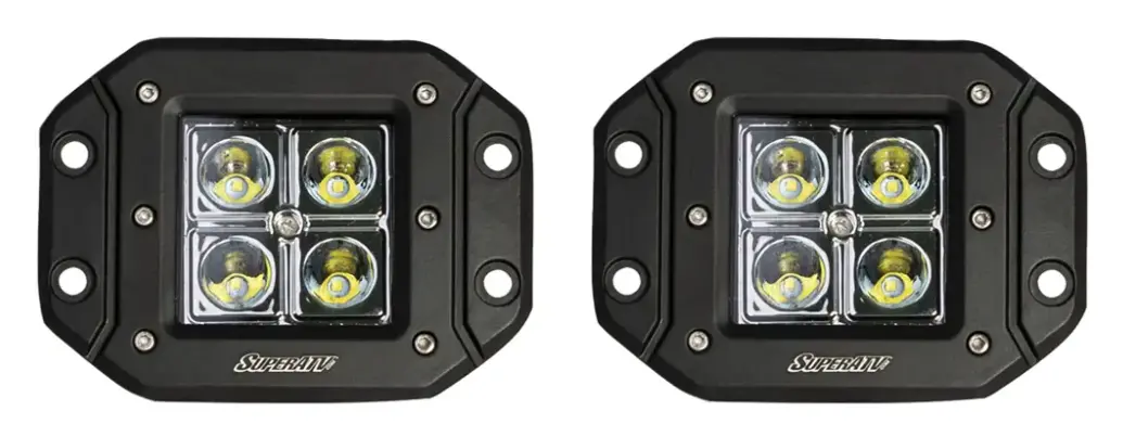 3" Led Recessed Cube Lights By Superatv 1