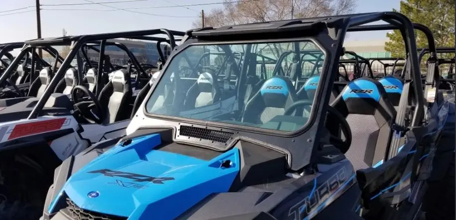 Full Glass Windshield For 2019+ Polaris Rzr Xp Turbo, Xp 1000 By Moto Armor 1