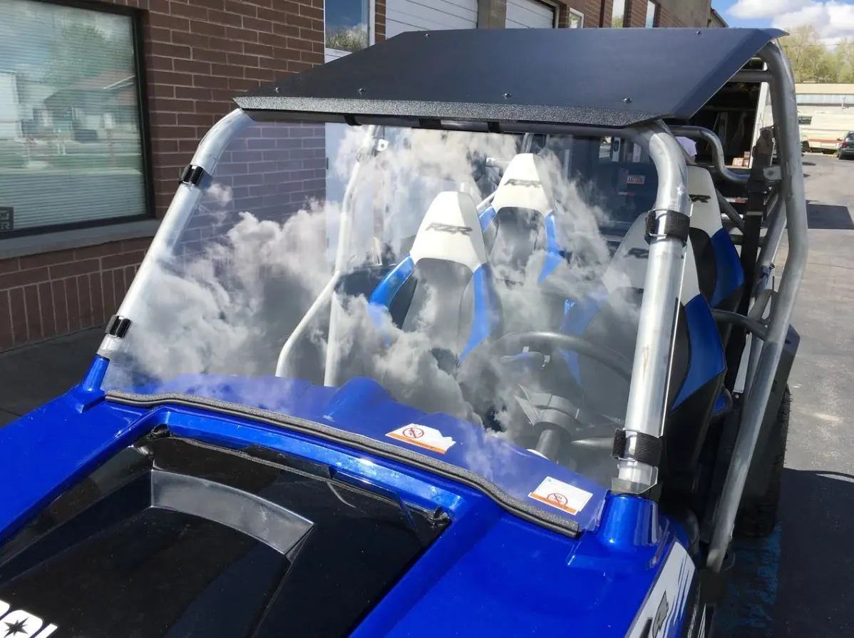 Full Polycarbonate Windshield With Quick Straps For Rzr 570, 800, Xp900 (Upgrade Options) By Utvzilla 1
