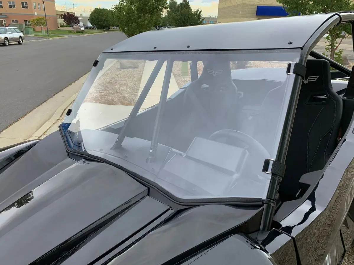 Wildcat Xx Hard Coated Polycarbonate Windshield With Quick Straps By Utvzilla 1