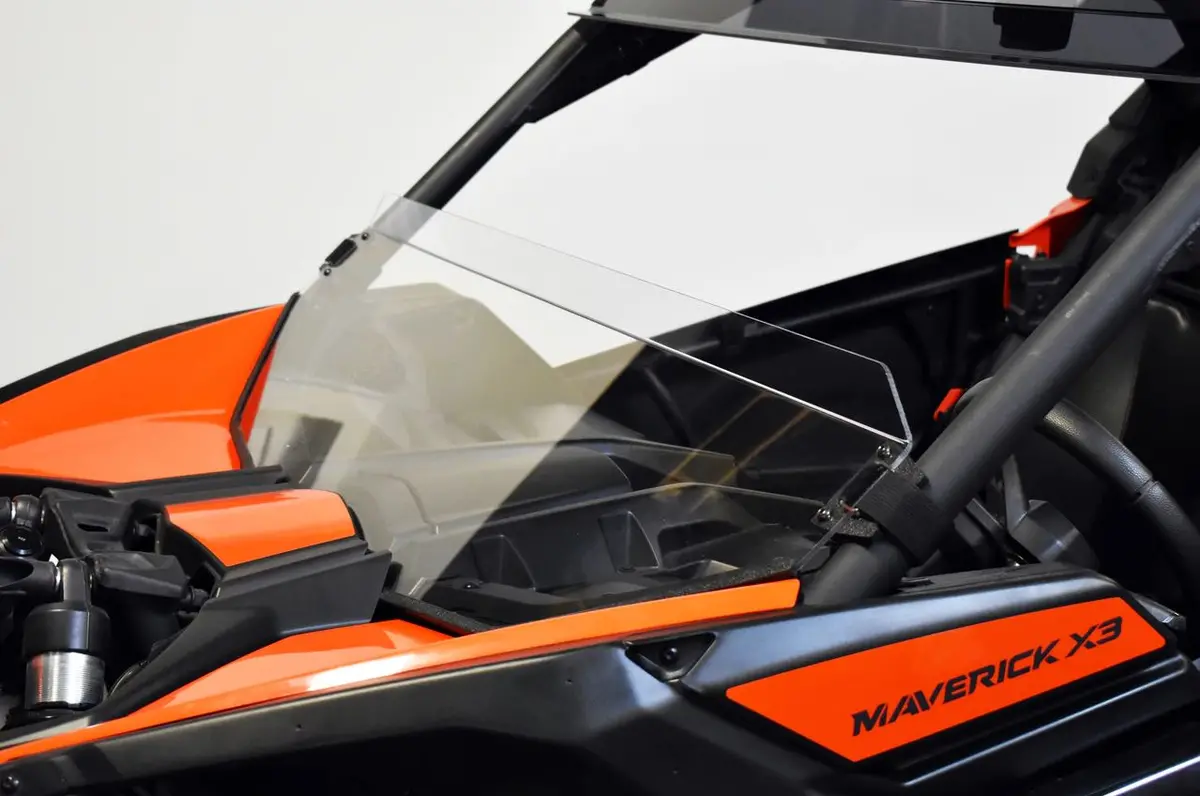 Can Am Maverick X3 Hard Coat Half Windshield Clear By Utvzilla 1