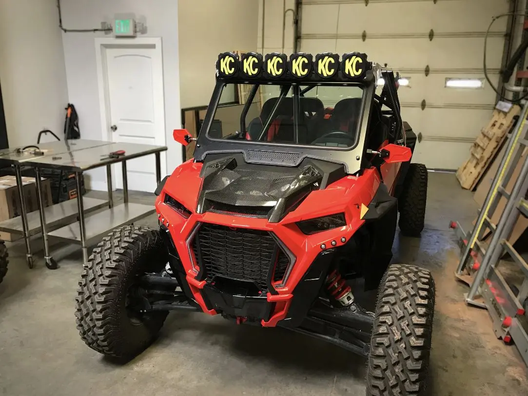 Glass Windshield For Cagewrx Baja Spec Cage 2019+ Rzr Turbo S, Xp 1000 By Moto Armor 1