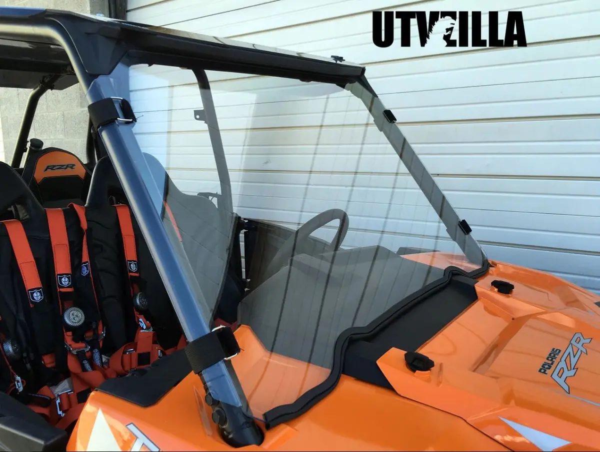 Full Polycarbonate Windshield With Quick Straps For Rzr 900, 1000, Turbo (Upgrade Options) By Utvzilla 1
