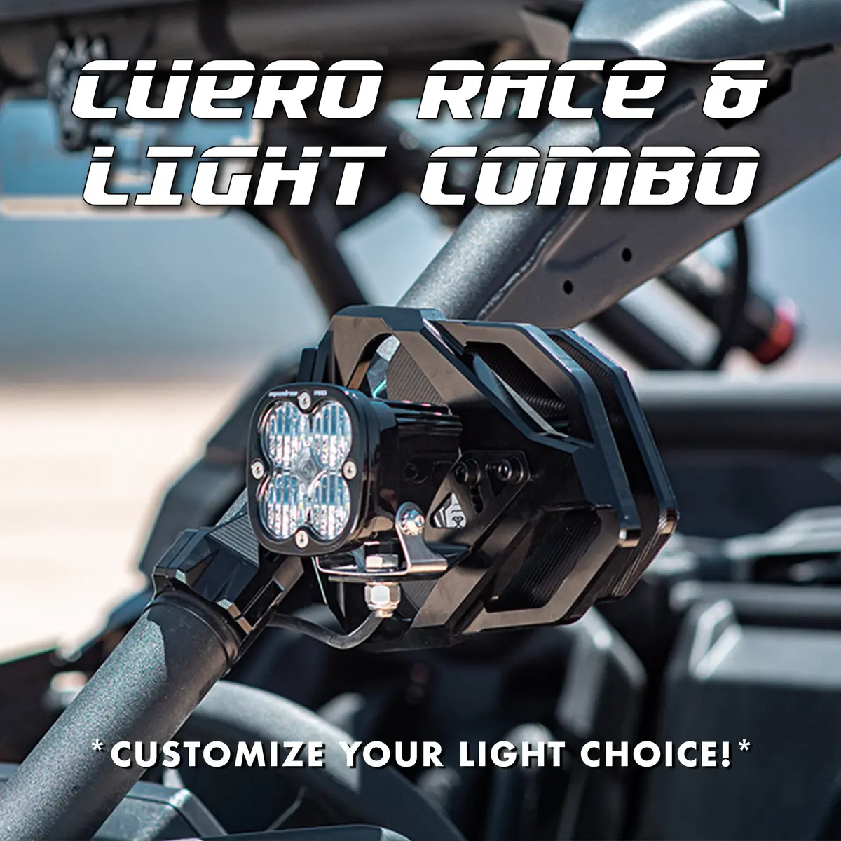 Cuero Race Mirror Light Combo In Black 1