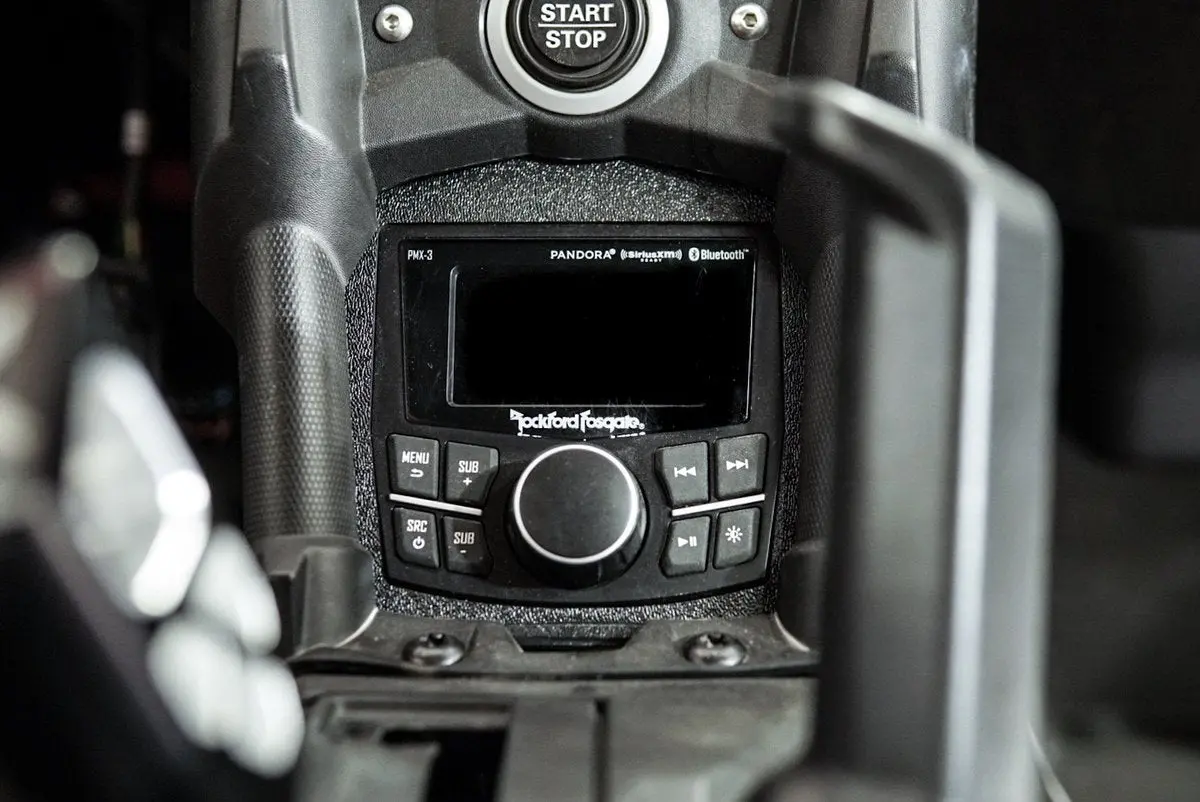Can Am X3 Rockford Fosgate Pmx 2 Dash Mount By Utv Stereo 6