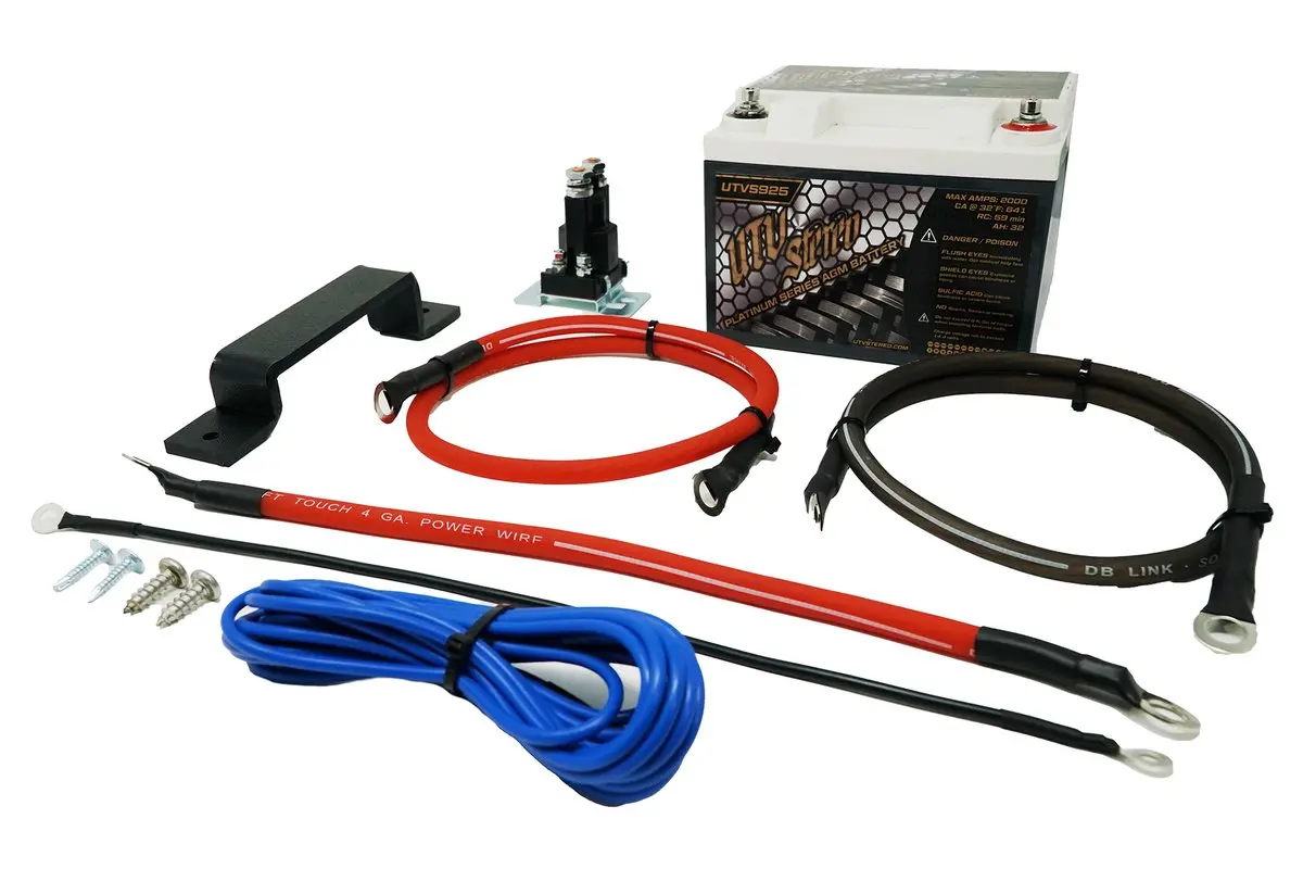 Polaris Rzr 2Nd Battery Kit By Utv Stereo 1