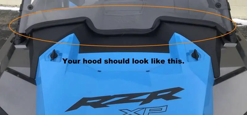 Emp 2019-21 Rzr Half Windshield/ Wind Deflector For The Rzr Turbo And Rzr Xp1000 2
