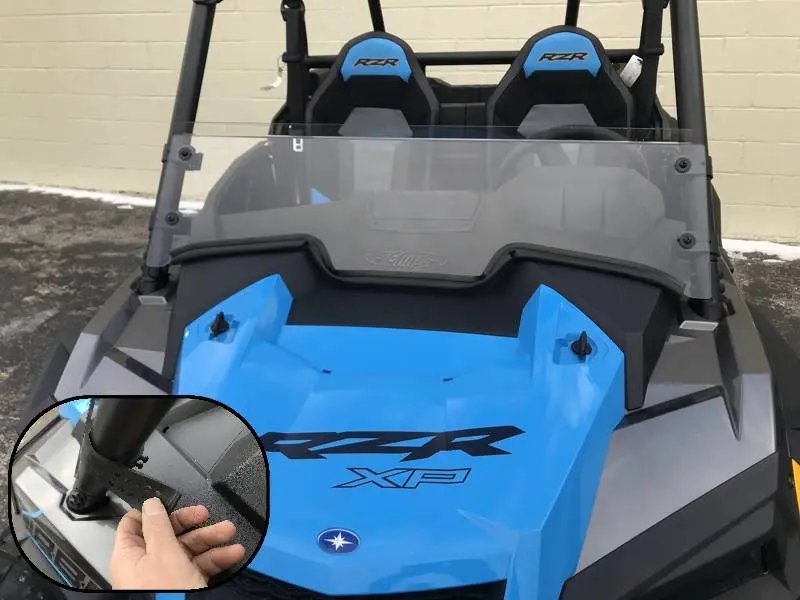 Emp 2019-21 Rzr Half Windshield/ Wind Deflector For The Rzr Turbo And Rzr Xp1000 1