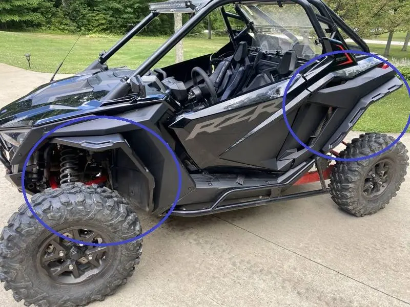 Emp Rzr Pro Xp/Turbo R Fender Flare Set (Front And Rear) 2