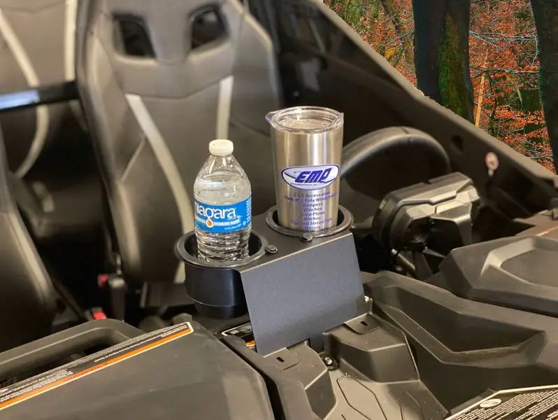 Can-Am Maverick Trail/Sport And Commander Dual Cup Holder By Extreme Metal Products 1