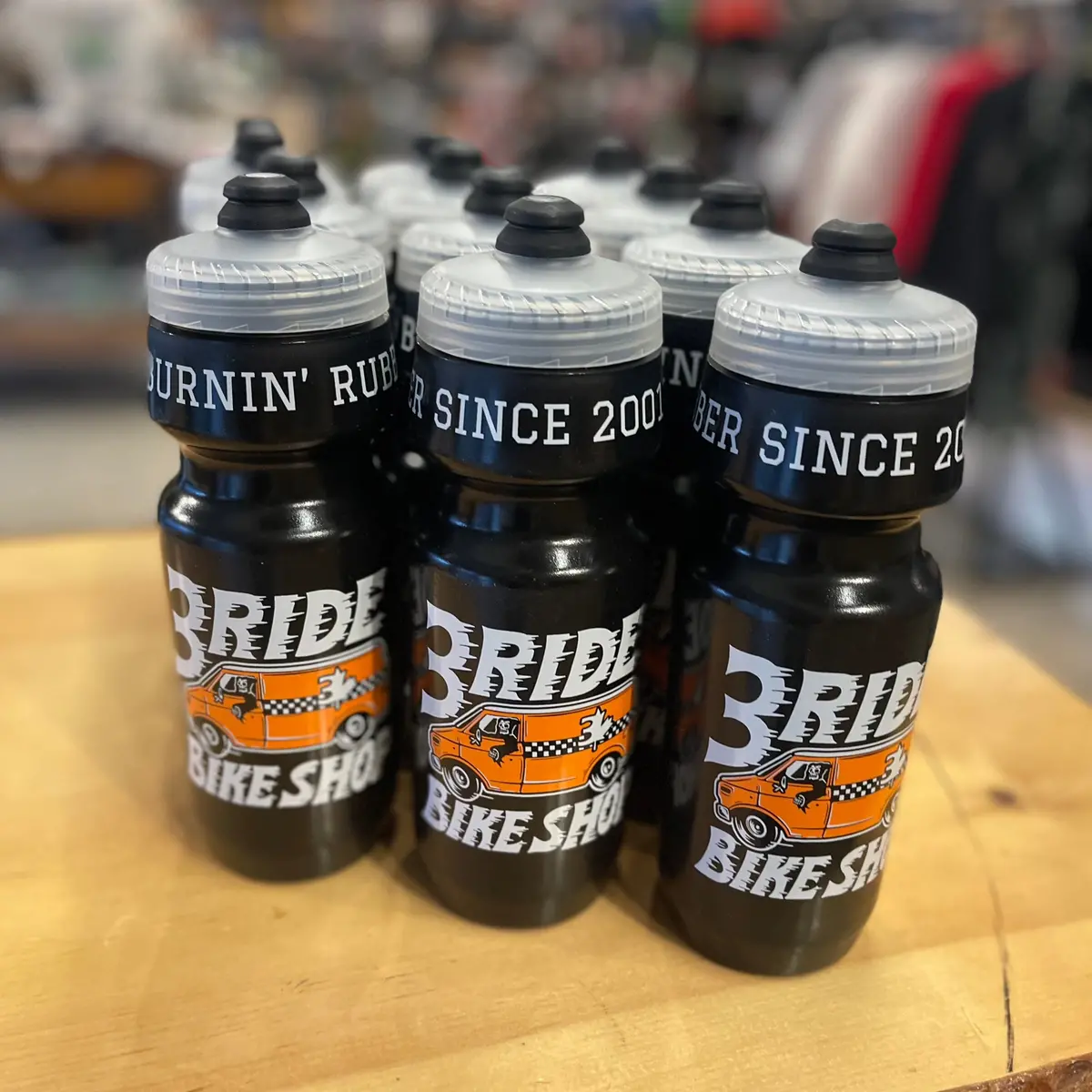 3Ride Burnin Rubber Purist Water Bottle 1