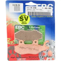Ebc Sv Severe Duty Sintered Metal Brake Pads- Front - Rear - Can Am - Commander - Maverick 1000 - Kawasaki - Teryx - Yamaha - Rhino 1