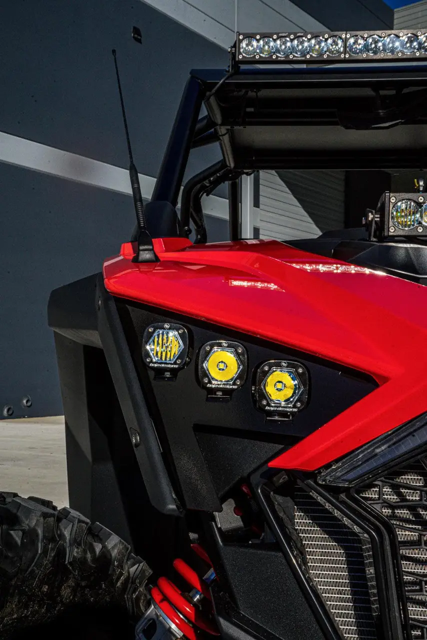 Baja Designs Polaris S1 Triple Led/Laser Headlight Kit - Polaris 2020-22 Rzr Pro Xp; 2022 Rzr Pro R/Turbo R 1