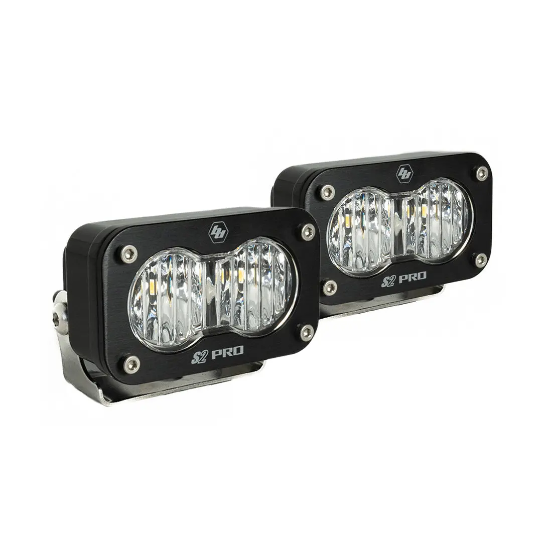 S2 Pro Black Led Auxiliary Light Pod Pair - Universal 1