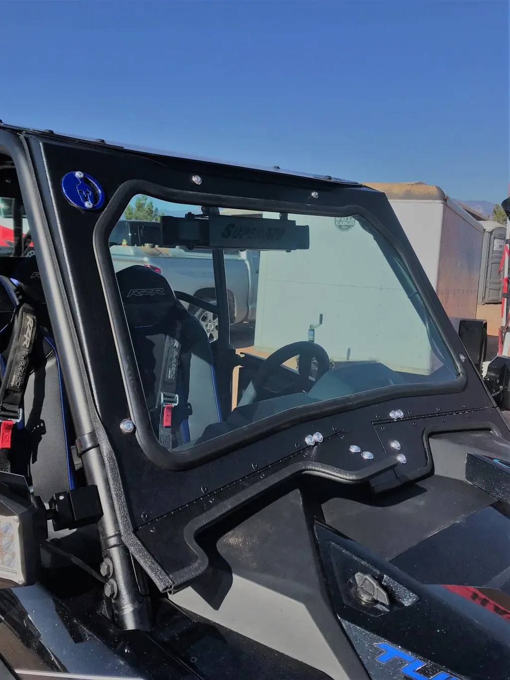Polaris Rzr Turbo S 2018+ Front Windshield By Dwa (Dirt Warrior Accessories) 1