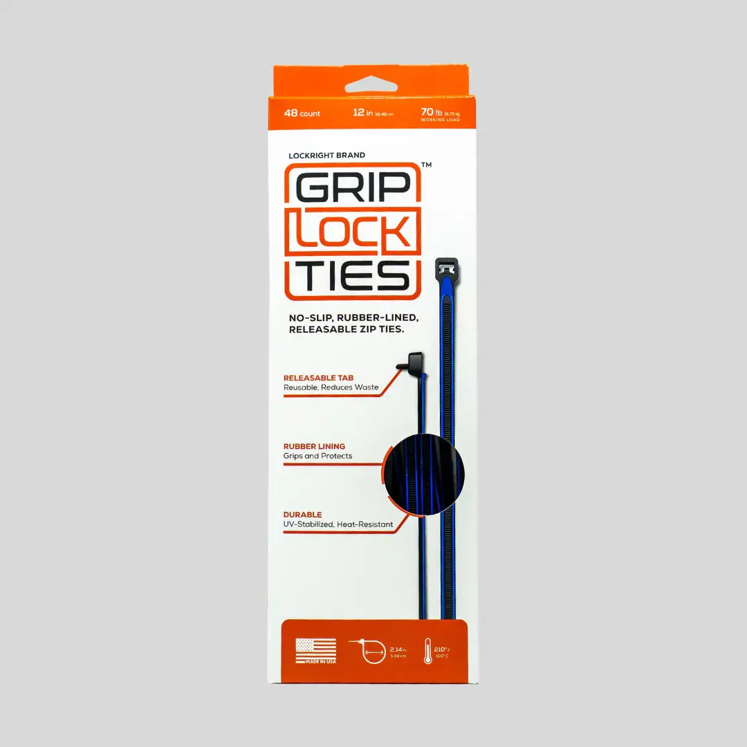 Griplockties™ 12 Inch, 70 Pound, Uv, 48 Count 2