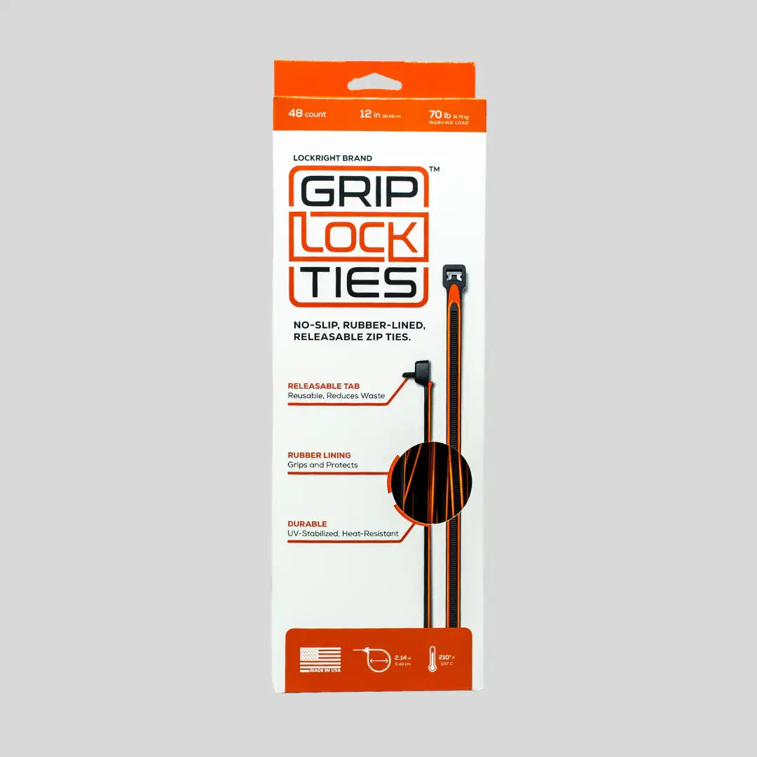 Griplockties™ 12 Inch, 70 Pound, Uv, 48 Count 1