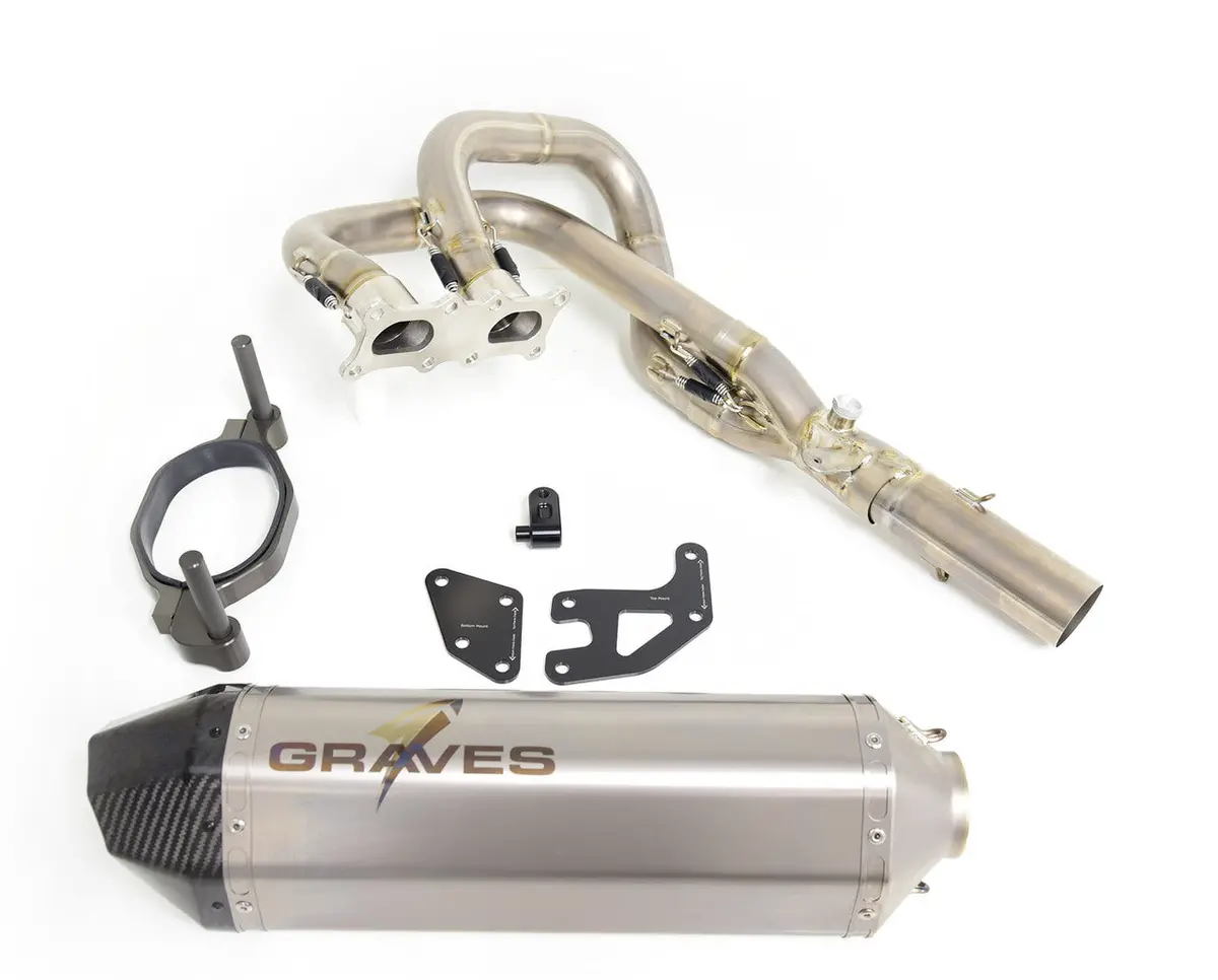 Kawasaki Teryx Krx 1000 Full Titanium Exhaust System By Graves 1