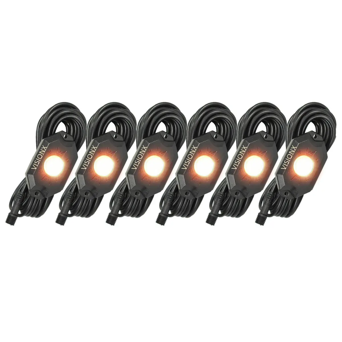 Vision X 9 Watt Led Rock Light 6 Pod Kit 1