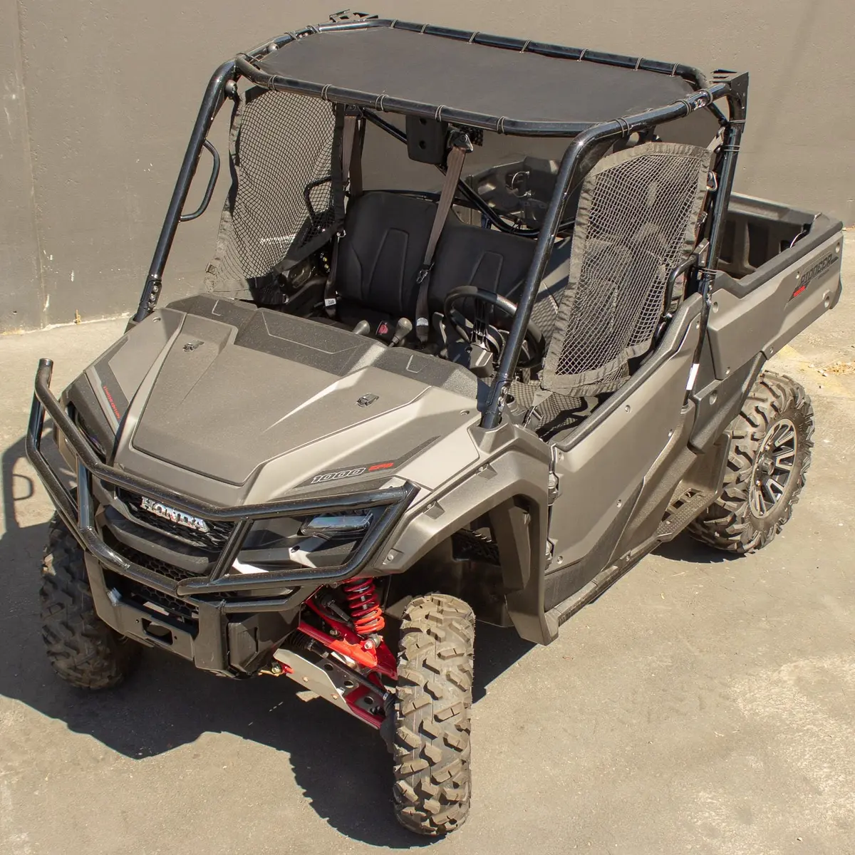 Motoroof Shade Roof – Honda Pioneer 1000 – Front Cab – Black 1