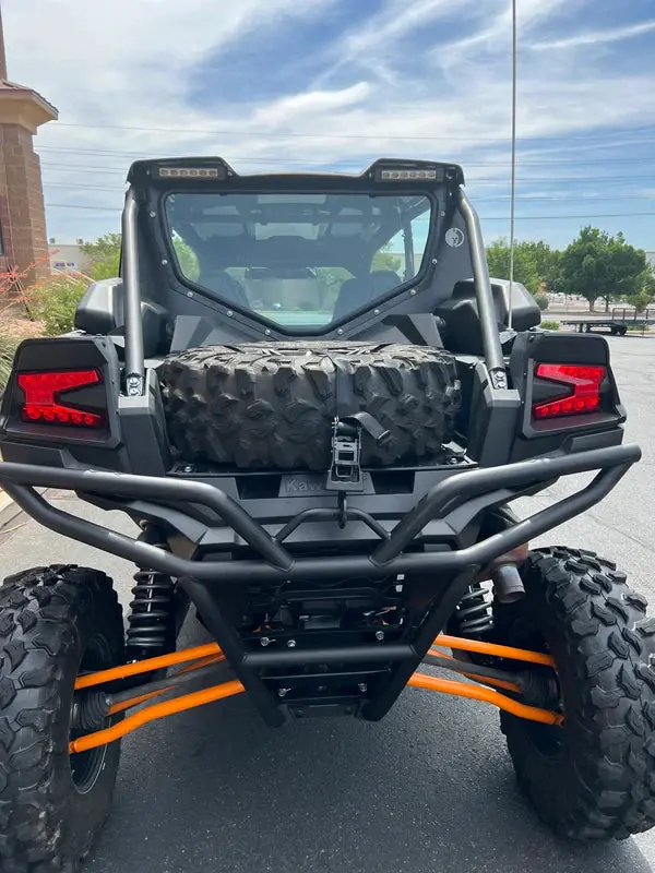 Kawasaki Teryx Krx 1000 Rear Glass Windshield 4- Seat 2022+ - By Dirt Warrior Accessories 1