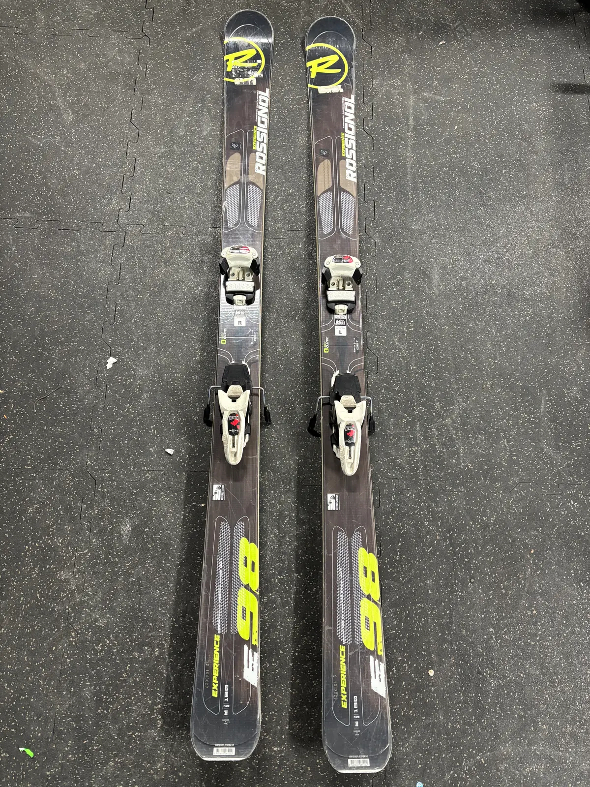 Rossignol Experience E 98 All Mountain Skis, 180Cm, Older Marker Griffon Bindings, See Notes 1