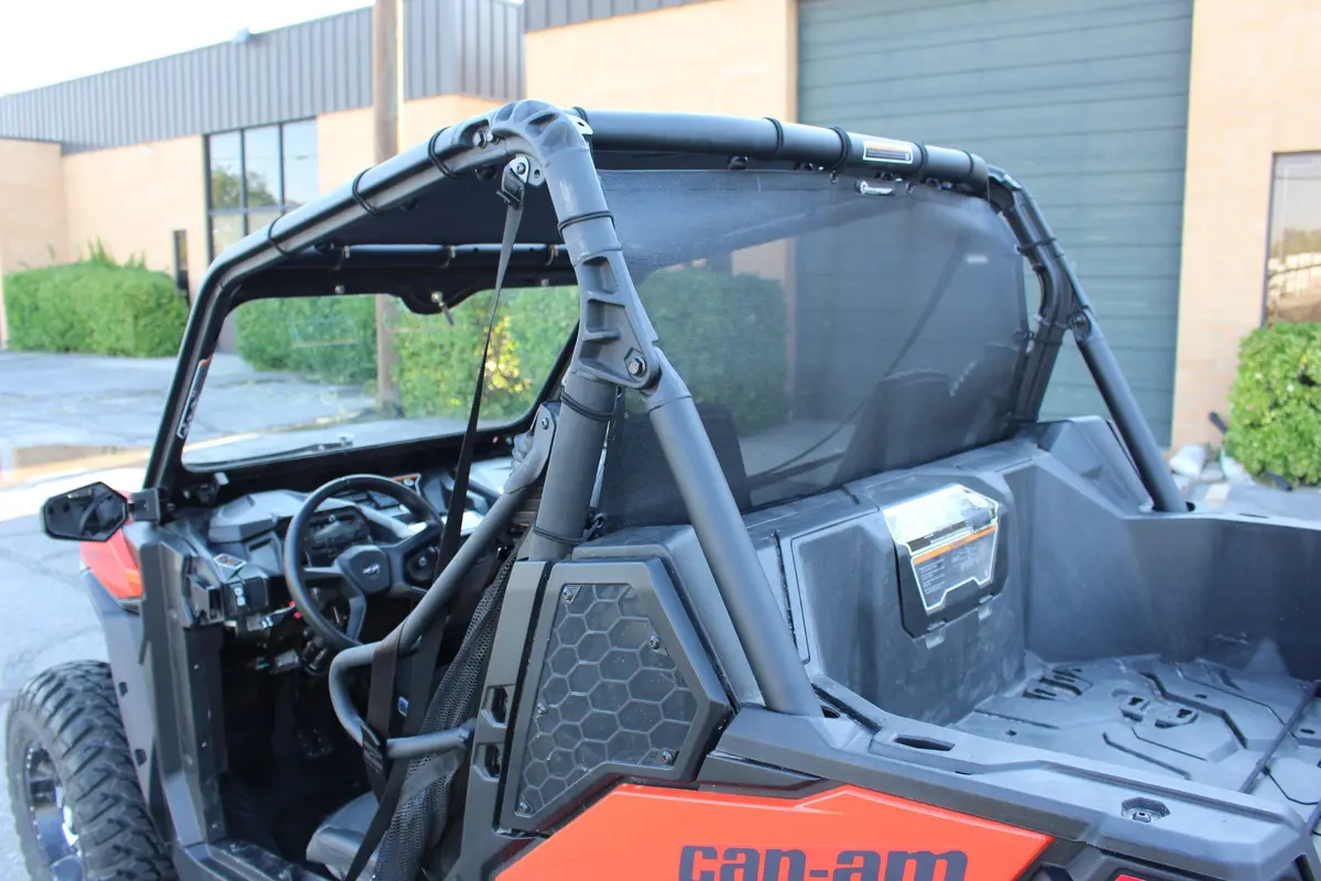 Motoroof Rear Window – Canam Maverick Trail / Sport – Black 1