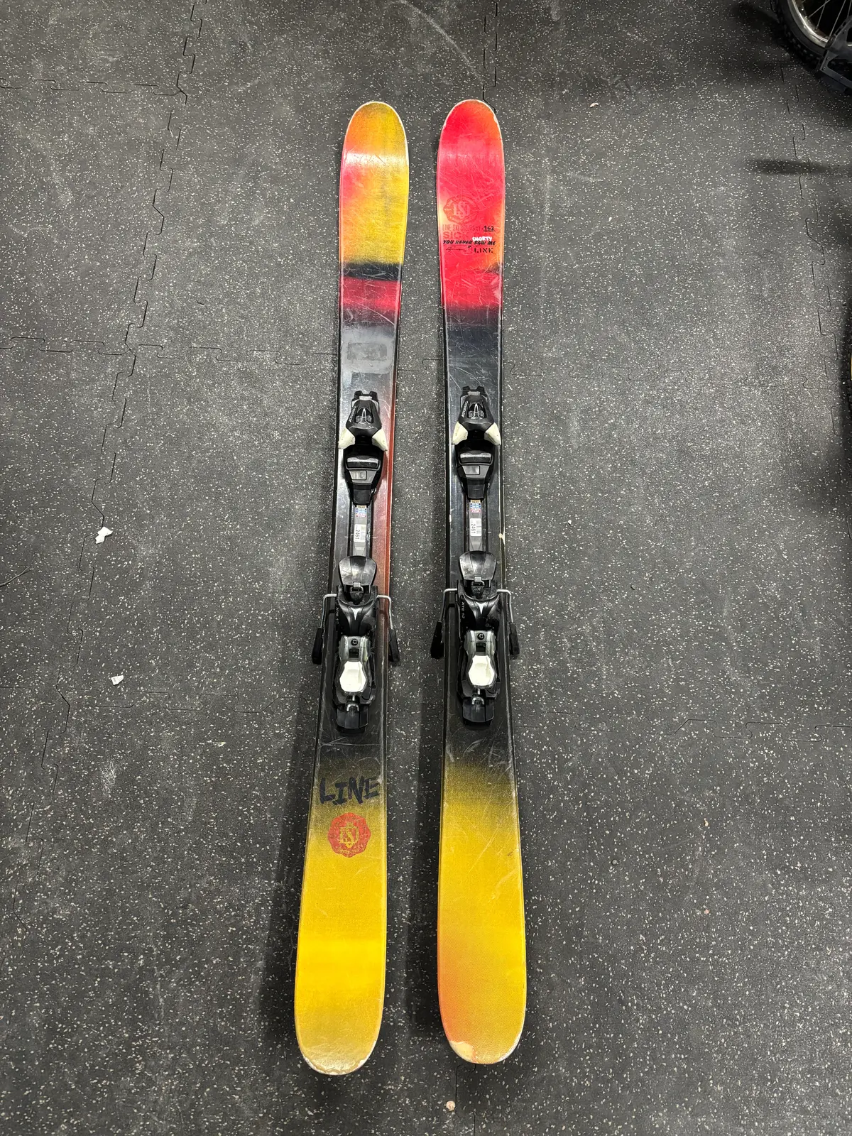 Line Sick Day Shorty Skis, 162Cm, Older Atomic Xte Bindings, See Notes 1