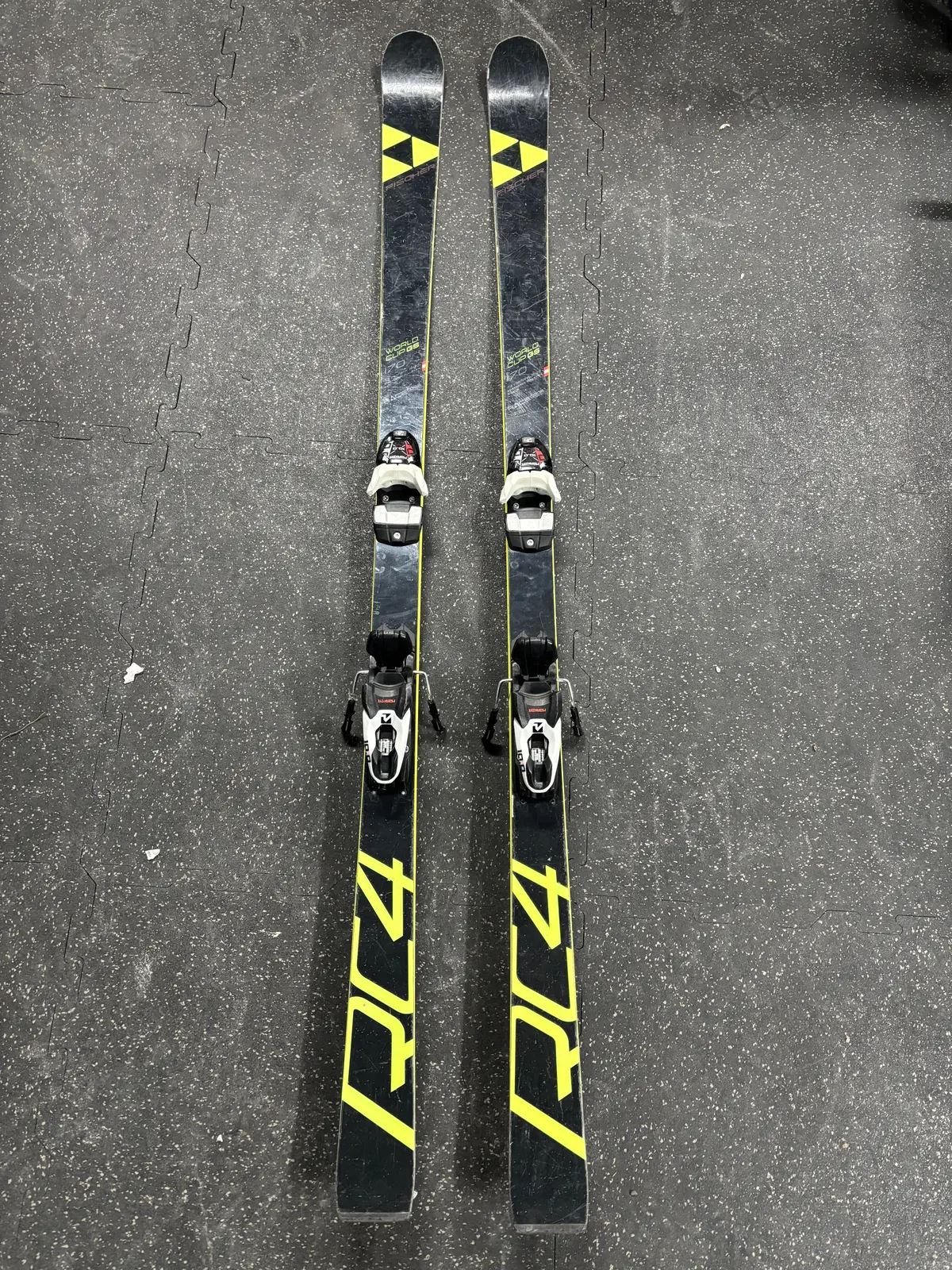Fischer Rc4 World Cup Gs Race Skis, 170Cm, Older Marker Tlt Bindings, See Notes 1