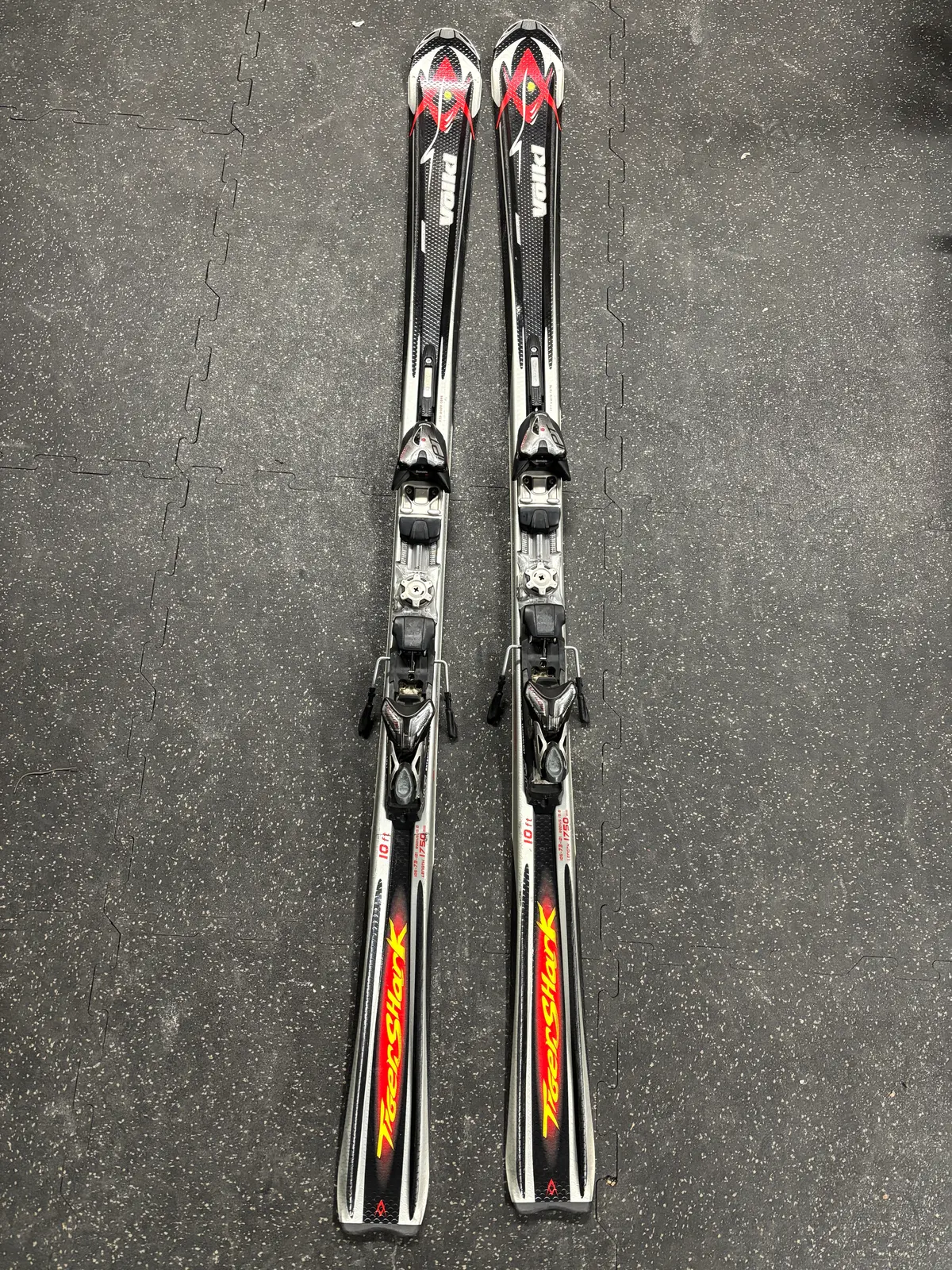 Volkl Tiger Shark All Mountain/Carving Skis, 175Cm, Older Marker Bindings, See Notes 1
