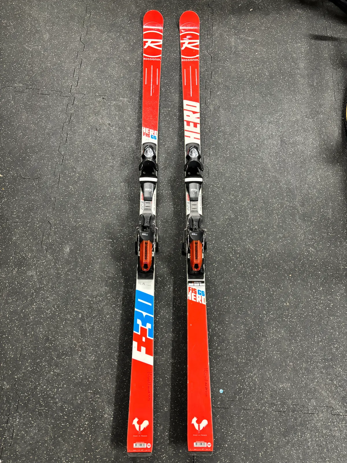 Rossignol Hero F 30 Gs Fis Race Skis, 188Cm, Older Rossignol 150 Bindings, See Notes 1