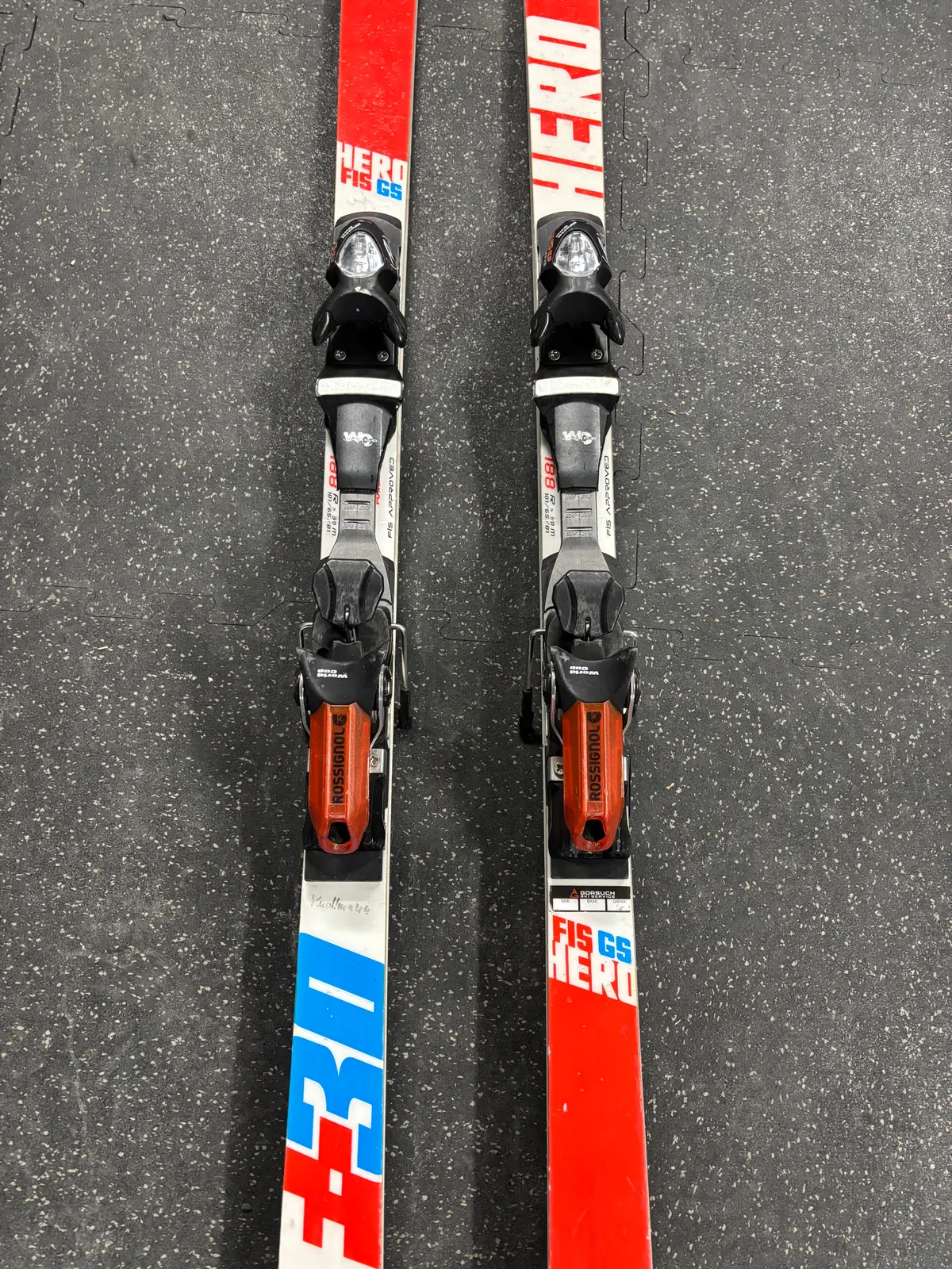Rossignol Hero F 30 Gs Fis Race Skis, 188Cm, Older Rossignol 150 Bindings, See Notes 2