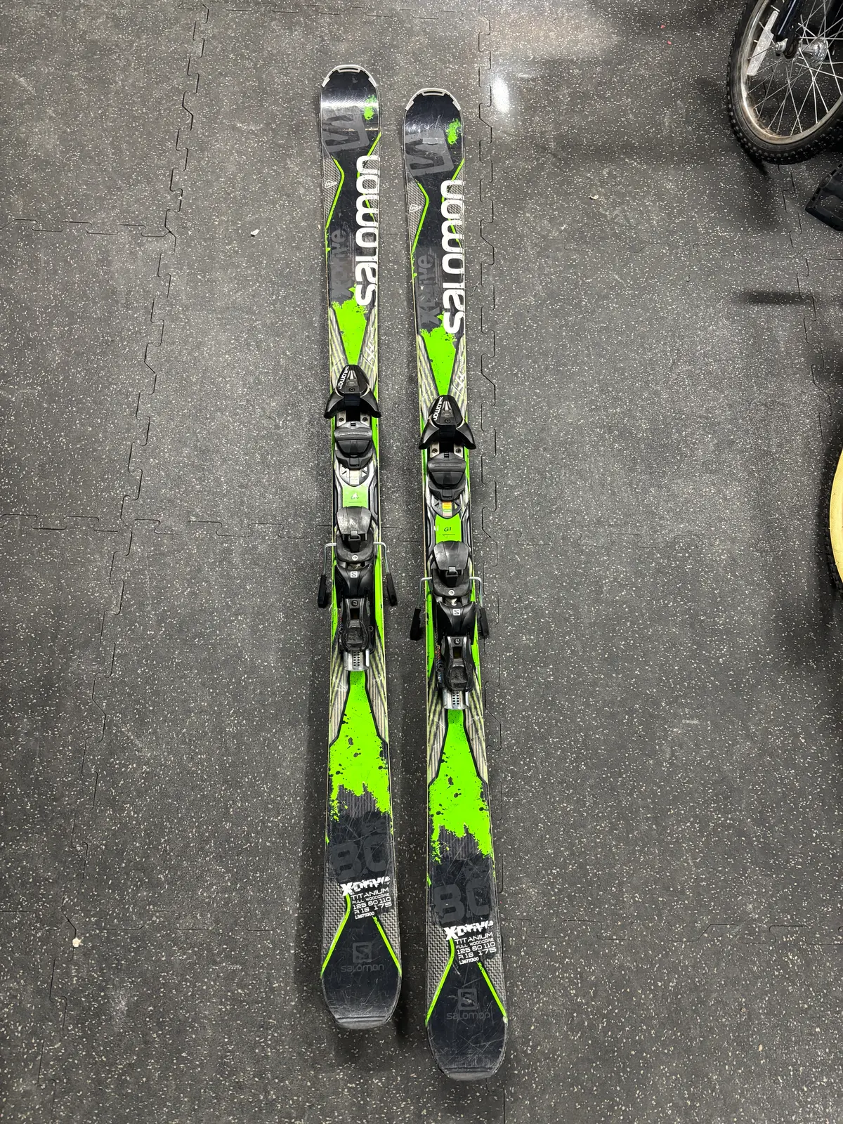 Salomon X Drive 8.0 Ti All Mountain Skis, 175Cm, Older Salomon Z12 Bindings, See Notes 1