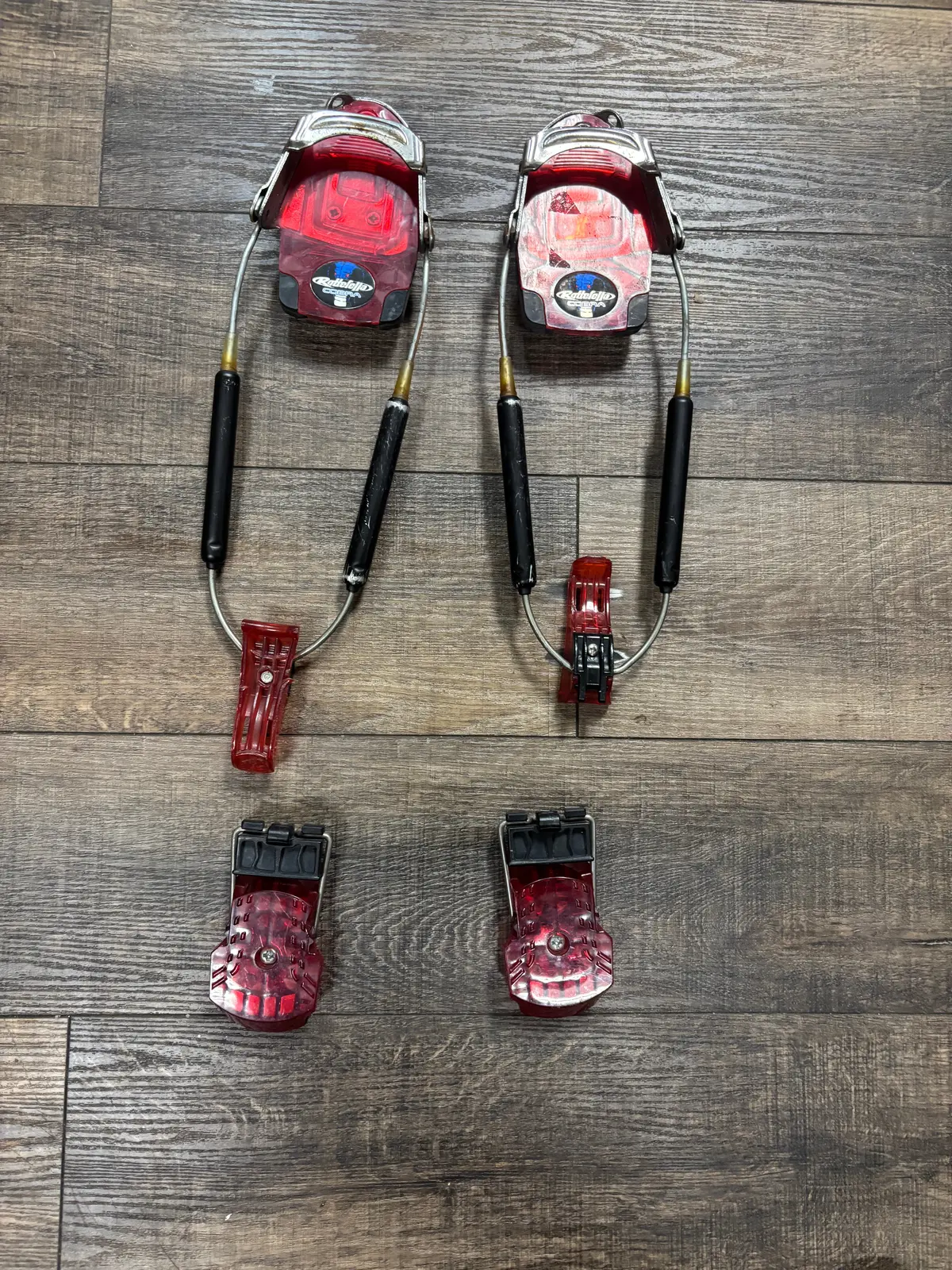 Rottefella Cobra Telemark Bindings, Black/Red 1